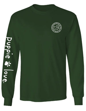 Christmas Bows Pup Long Sleeve Tee By Puppie Love (Pre-Order 2-3 Weeks)