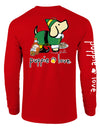 Christmas Elf Pup Long Sleeve Tee By Puppie Love (Pre-Order 2-3 Weeks)