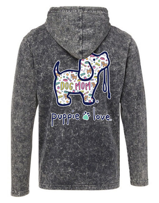 Dog Mom Pattern Pup Hoodie By Puppie Love (Pre-Order 2-3 Weeks)