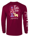 Lava Lamp Pup Long Sleeve Tee By Puppie Love (Pre-Order 2-3 Weeks)