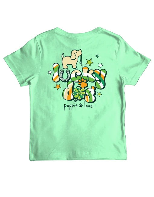 Lucky Dog Clover Pup Short Sleeve By Puppie Love (Pre-Order 2-3 Weeks)