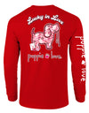 Lucky In Love Pup Long Sleeve Tee By Puppie Love (Pre-Order 2-3 Weeks)