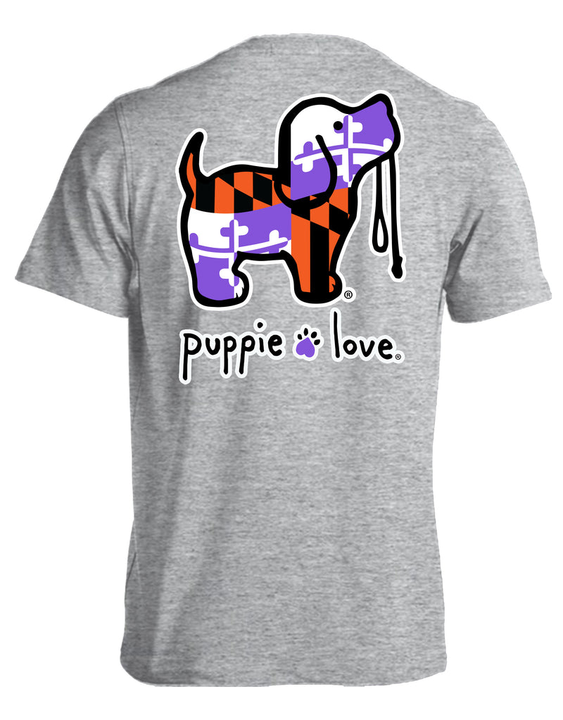 Orange Purple MD Flag Pup By Puppie Love (Pre-Order 2-3 Weeks)