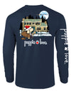 Tacky Christmas House Pup Long Sleeve Tee By Puppie Love (Pre-Order 2-3 Weeks)