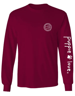 Wooden Illumination Pup Long Sleeve Tee By Puppie Love (Pre-Order 2-3 Weeks)