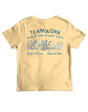 Youth Teamwork Short Sleeve By Puppie Love & Kittie Kittie (Pre-Order 2-3 Weeks)