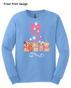 Pastel Christmas Dogs Long Sleeve by Your Barking Buddy- Front Print (Pre-Order 2-3 Weeks)