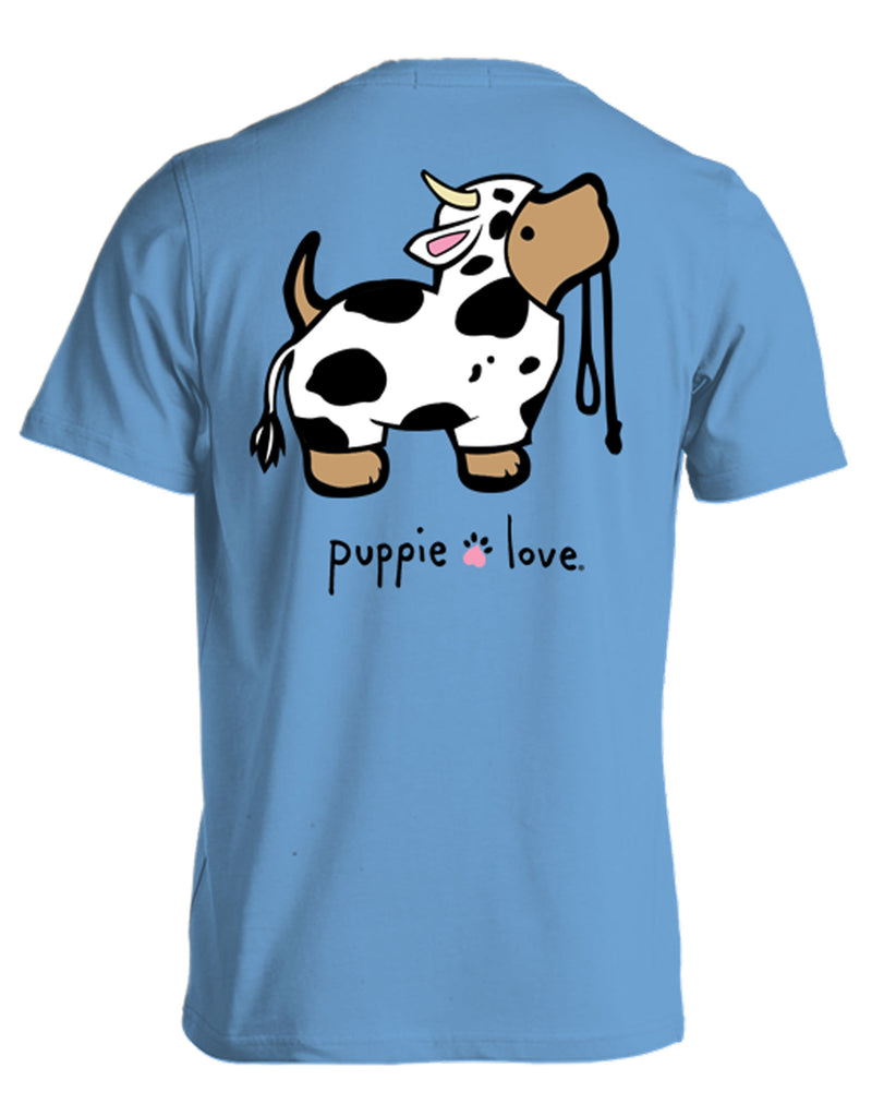 Cow Pup Short Sleeve By Puppie Love (Pre-Order 2-3 Weeks)